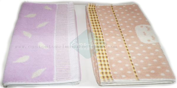 China Custom Cotton printing Hand Towels Producer Bulk custom Cotton Promotional Towels Supplier